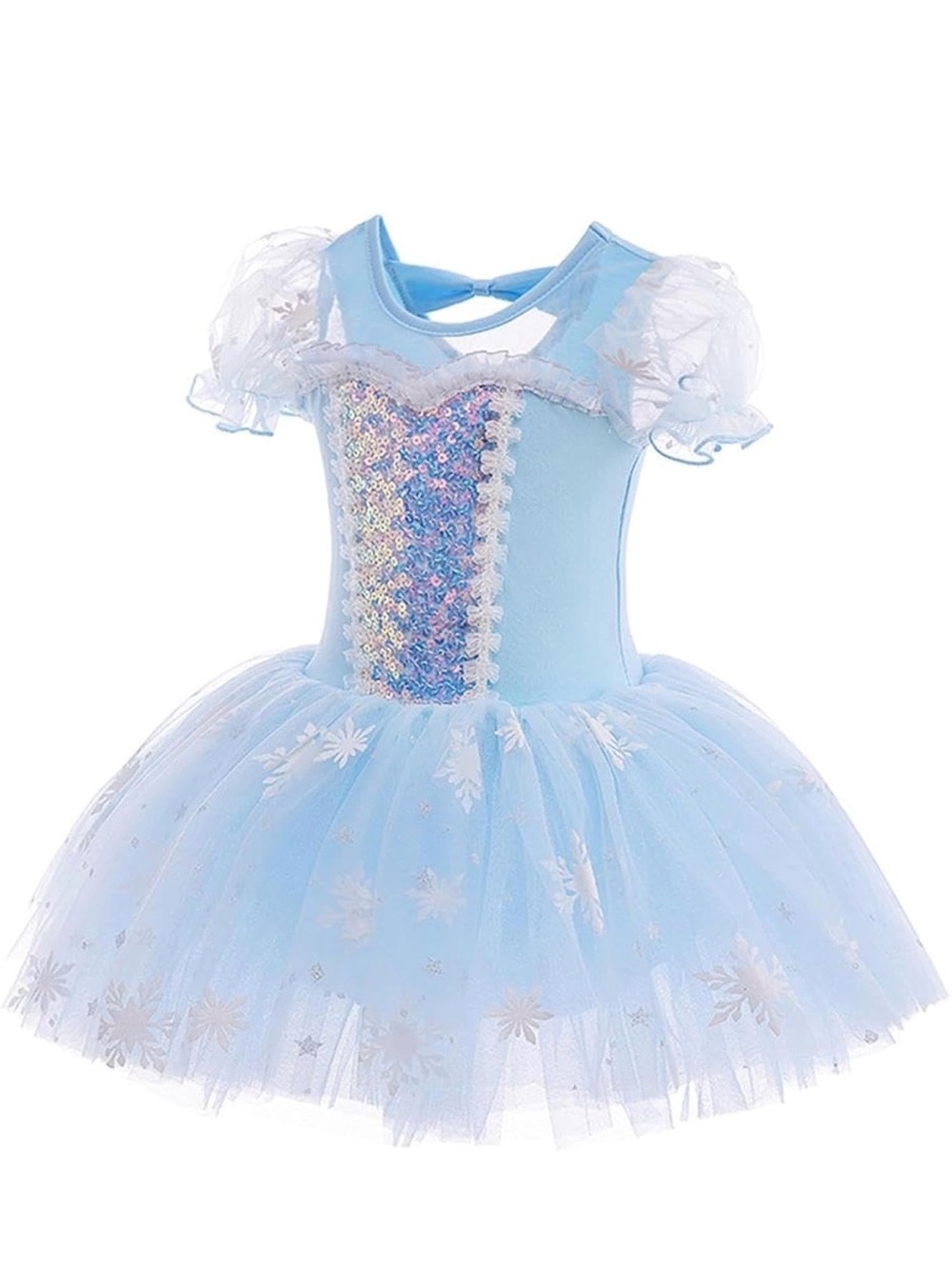 NWT Light Blue Sequin Tulle Princess Dress for Girls Party Dress, Size 6 years